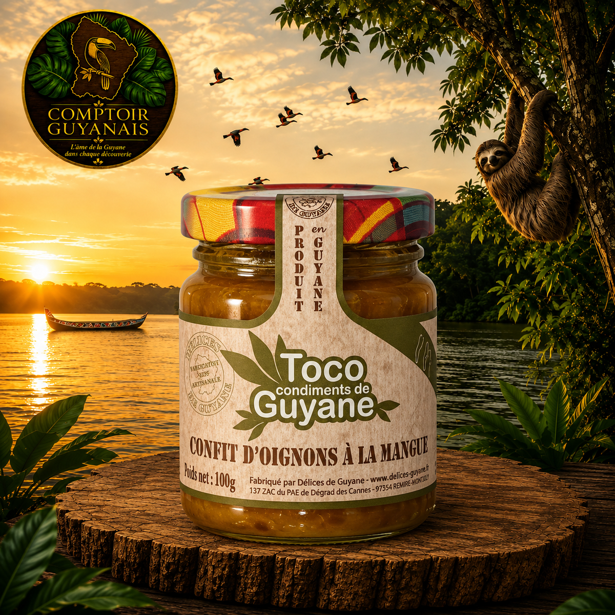 Confit d'oignons à la mangue Toco 100g